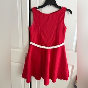 Youth xxl dance dress costume red and white bow on back